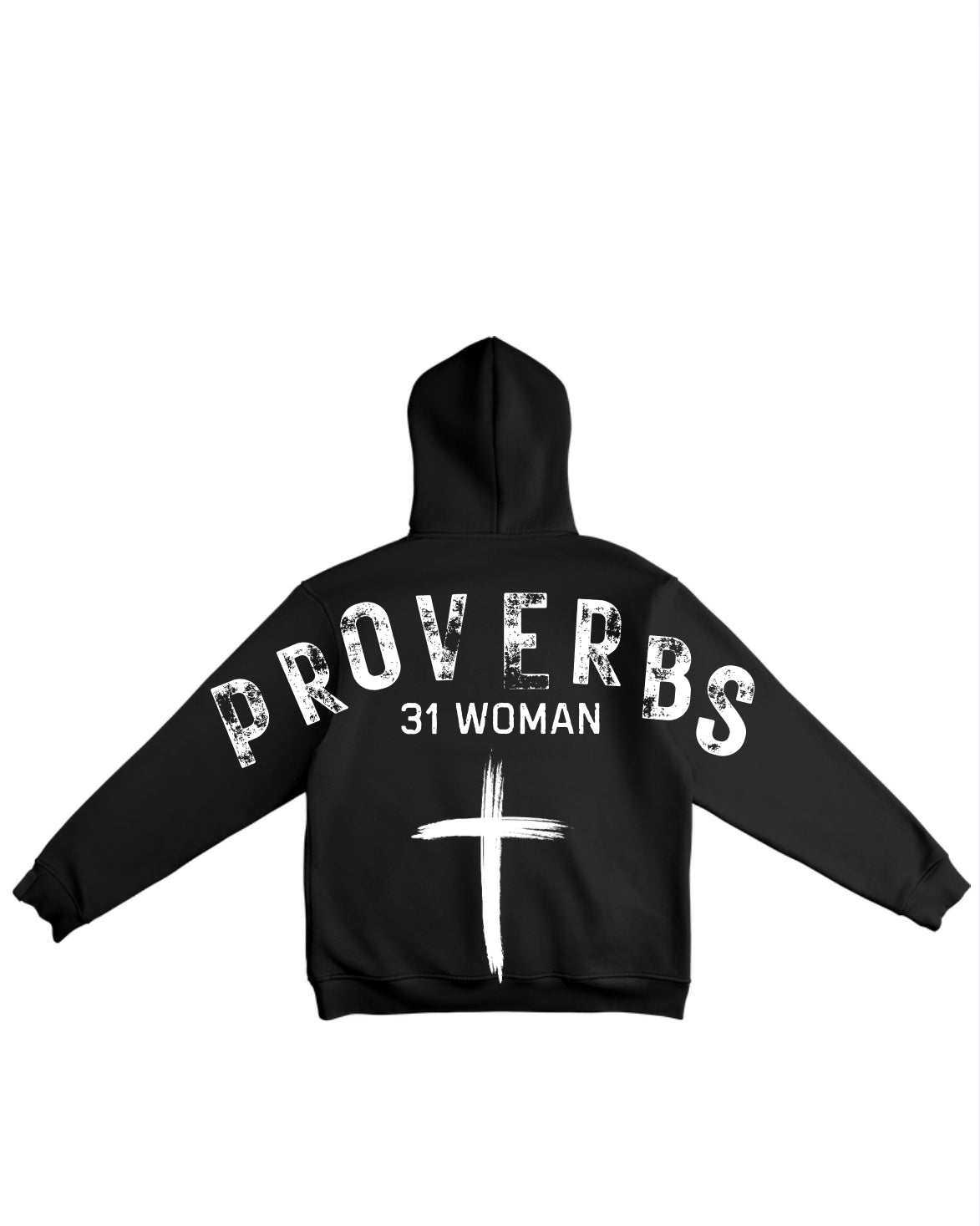 Proverbs| Cross Graphic Hoodie - Premium Pullover Hoodie