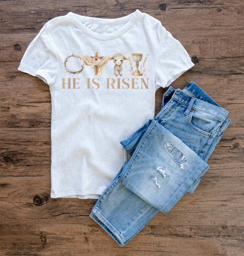 He Has Risen-Graphic Easter Tee|Unisex Tee