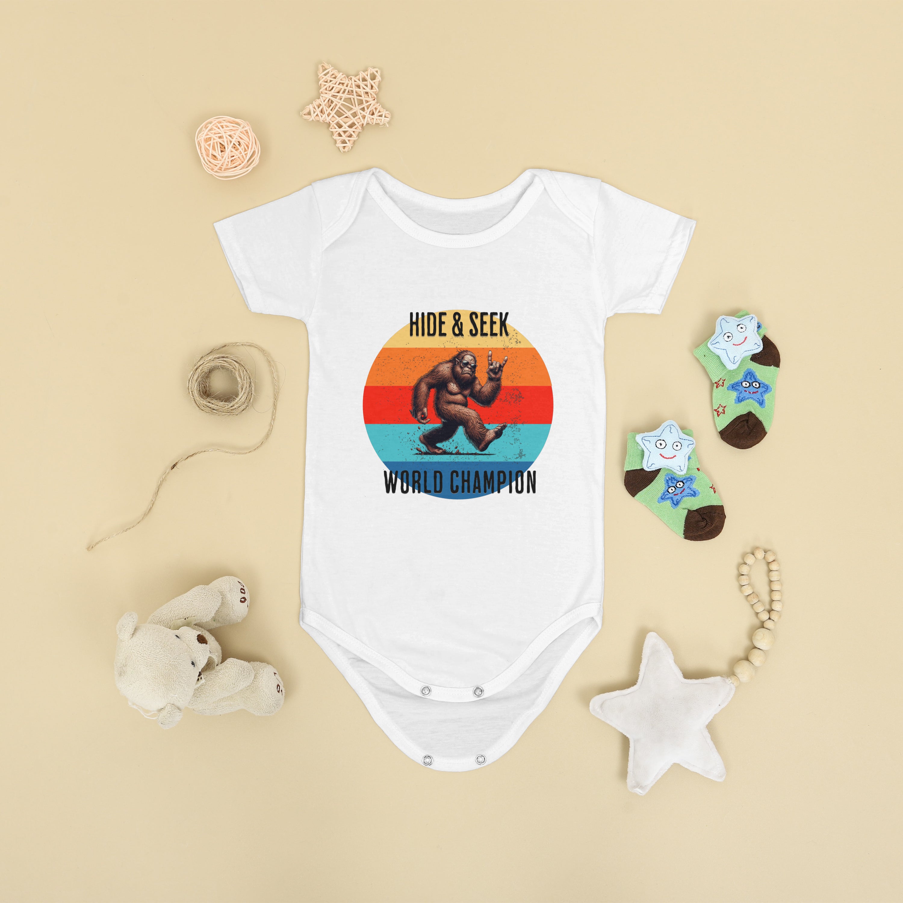 Sasquatch Baby Onesie – Legendary Comfort for Your Little Explorer